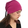 2018 ebay Amazon nuevo turbante de mujer con lazo cinta casual versátil sombrero cálido de perlas