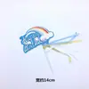 Plug-in de bolo aniversário criativo decoração arco-íris inserção de cartão de bolo bandeirinha feliz aniversário