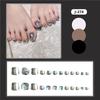 J241-280 usar uñas postizas para uñas de los pies chicas calientes espejo hielo a través de taladro de destello fino transfronterizo uñas postizas al por mayor