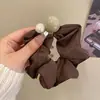 Lazo para coleta dulce y versátil para mujer, Cuerda para el pelo simple y elegante, Scrunchie de gran tamaño para verano, Accesorio para el pelo fresco y simple