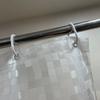 Cortina de Ducha 3D Mosaico Transparente Eva Nuevo Modelo con Imán Impermeable Aislamiento Cortina Decoración de Baño Cortina de Ducha Gratis