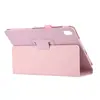 Para Samsung Tab A8 2021 SM-X200 Capa de Couro Plana X205 10.5 Padrão Lichia Suporte Capa Protetora