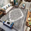 Entrega transfronteriza de alfombras estilo bohemio para salas de estar, tapetes de piso de cobertura total para áreas grandes, dormitorio, sofá, mesa de centro, alfombras resistentes a la suciedad