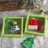 Nuevo Llavero de Navidad Caja Flotante Producto Terminado Tejido a Mano Exquisito Colgante para Bolso Práctico Pequeño Regalo de Navidad