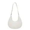 Bolso de Mano de Cuero con Grano de Moda en Forma de Media Luna Versátil Transfronterizo para Mujer Bolso de Hombro para el Trabajo Bolso de Axila Exquisito Versátil de Moda