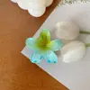 Pinza para el Cabello de Flor de Plumeria de 4 cm Transfronteriza Pinza Pequeña de Tiburón Pinza Pequeña de Acrílico Colorida Accesorios para Mujer