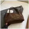 Bolsa Retro Esmerilada Ropa de Trabajo para Mujer Bolso Tote Versátil 2025 Otoño e Invierno Nuevo Bolso de Hombro tipo Portadocumentos de Gran Capacidad