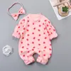 Ropa de Bebé Otoño 3-6-12 Meses Ropa de Conejo para Recién Nacidos Ropa de Salida para Bebé Cintillo para el Cabello Pelele Ropa de Gateo para Niños