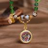 Nuevo Colgante Vintage Cuerda Zakiram Thangka Hecho a Mano Tejido Collar Colgante Cuerda Estilo Nacional Nuevo Estilo Chino Cadena de Lana
