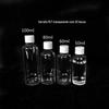 506080100ml Garrafa de Plástico Transparente Garrafa Pequena Esguia com Tampa Frasco Dispensador de Álcool Frasco para Líquido Selo