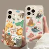 Estilo bosque adecuado para funda de teléfono iPhone 18 Pro 17 Pro Max transparente 16 suave modelo popular 15 Apple 14 funda anticaídas