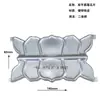 Accesorios de Hierro Forjado Accesorios de Arte de Aluminio Imitación Puerta de Hierro Flores Decorativas Placa Base Cuadrada Soldable Cabeza de Flor para Puerta Flor de Hierro Lámina de Hierro Flor