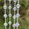Cortina de Contas para Casamento Corredor de Casamento Decoração de Árvore de Cristal Corrente de Contas Salão de Casamento Adereços de Decoração de Árvore de Natal Contas de Madeira