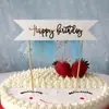 Ano do Cavalo Venda por Atacado Franja Unicórnio Cavalo Banner Feliz Aniversário Topper de Bolo Decoração de Festa para Assar Cartão de Inserção