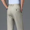 Pantalones Casuales Nuevos Primavera/Verano 2025, Pantalones de Vestir Elásticos de Pierna Recta, Versátiles Resistentes a las Arrugas de Color Sólido Largos, Disponibles al por Mayor