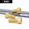 Tornillos Cilíndricos de Latón H62 con Cabeza Hexagonal Socket Tornillos de Cabeza Hexagonal Socket M3M4M6M12 Tornillos Mecánicos de Cabeza Cúpula de Cobre