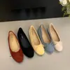 Sapatos Rasos Femininos Estilo Ballet Noturno com Laço Redondo e Bico Redondo 2026 Primavera e Outono Mocassins Mary Jane de Solado Macio