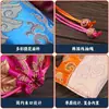 Bolsas da sorte vermelhas de brocado estilo chinês para atacado, bolsas de celebração de casamento com cordão, bolsas da sorte para embalagem de joias