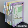 LOMI/bolsa de archivo portátil de color claro estándar completo bolsa de transporte de color alto bolsa de libros de transporte A4 bolsa de almacenamiento con cremallera transparente