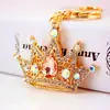 Chaveiro de carro de cristal com coroa de diamante criativa da moda, pingente de acessórios para bolsa feminina, chaveiro atacado 776