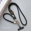 Lanyard Largo Diagonal Dos en Uno para Teléfono Móvil Transfronterizo Desmontable para Muñeca Exterior Antiperdida Hebilla Metálica Empalme de Cuerda de Seguridad