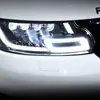 Aplicável a Faróis de 14-17 Land Rover Range Rover Sport Lente LED Matriz Modificada Luz Diurna Luz de Circulação Seta Faróis