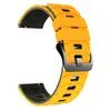 Adequado para Série de Relógios Samsung/Huawei/Xiaomi Pulseira de Relógio de Silicone Bicolor com Padrão de Armadura 22mm Universal