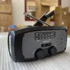 Radio de Manivela con Energía Solar para Preparación ante Huracanes Am Fm Noaa Radio Meteorológica Portátil