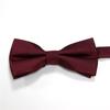 Accesorios de cuello para traje formal pajarita roja lisa para hombre para boda novio padrino pajarita al por mayor