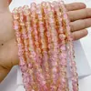 Grânulos Florais de Vidro Estourado 8mm Grânulos Gradiente Bicolor Pulseira de Contas Artesanal DIY Pulseira de Contas de Vidro Estourado Semi-Acabada