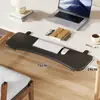 Tablero de Extensión para Hueco de Escritorio de Dormitorio, Escritorio Plegable para Computadora, Soporte para Teclado y Ratón, Estante de Almacenamiento Multifuncional sin Perforaciones