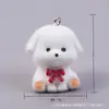 Pingente de Flocagem em Resina Joia Fofa de Desenho Animado Pingente de Corgi Bichon Chaveiro DIY Ornamento Decoração E-Commerce