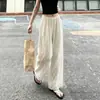 Calça Casual Ampla com Patchwork de Renda para Mulheres, Novo Verão 2026 Cintura Alta Emagrecimento Perna Reta Versátil Casual
