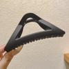 Clipe triangular fosco de alta qualidade, clipe grande de tubarão, grampo de cabelo vermelho para cabeça traseira, 2023, novo
