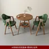 Mesa de chá e cadeiras para varanda, mesa e cadeiras simples para sala de jantar em casa, mesa redonda pequena de camada dupla, conjunto de mesa e cadeiras de lazer para loja de milk tea, mesa e cadeiras para reunião