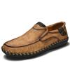 Zapatos casuales para hombre transfronterizos, zapatos para hombre cosidos a mano, verano, suela blanda, transpirables, casuales, talla grande, zapatos para conducir holgazanes, zapatos Doug