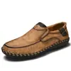 Sapatos Casuais Masculinos, Sapatos Masculinos Costurados à Mão, Solas Macias de Verão, Sapatos Casuais Respiráveis de Tamanho Grande para Dirigir Lazy, Sapatos Tipo Gorro Estilo Coreano