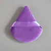 Esponja de Polvo Suelto de Doble Cara Triangular Flocada Transfronteriza Esponja de Maquillaje con Cojín de Aire Esponja de Polvo Denso Terciopelo de Cristal Súper Suave Esponja de Polvo Forma de Gota de Agua