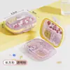 Caixa de Pílulas Pequena Transparente Dopamina Personalizada pelo Fabricante, Caixa de Armazenamento de Pílulas Portátil, Caixa Selada para Três Refeições por Dia