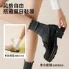 Calcetines de algodón puro para mujer, estilo primavera y otoño, calcetines apilables con borde de volantes, calcetines de media pantorrilla sin costuras, antibacterianos, resistentes al olor, calcetines largos suaves y amigables con la piel