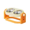 Tigela Dupla Ajustável de Aço Inoxidável para Animais de Estimação Tigela para Gatos Tigela para Alimentação de Gatos Tigela para Cães Inclinável Utensílios Grandes para Comida de Animais de Estimação # #