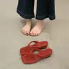 Versión Ampliada~Chanclas con Estampado de Leopardo para Mujer, Tacón de Cuña, Chanclas Antideslizantes de Playa para Uso en Exteriores, Nuevo Estilo de Verano, Zapatos de Talla Grande para Mujer