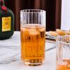 Copo de Whisky com Padrão Vertical Espesso para Bar KTV Copo de Vinho Simples de Vidro Sem Chumbo para Uso Doméstico Copo de Cerveja de Grande Capacidade