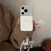 Adequado para Capa de Celular Huawei Pura70, Novo Modelo P80 Pro+ Proteção de Borda Completa com Cordão, P70 Ultra Linhas, Estrelas e Design de Gato