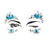 Pegatinas de diamantes para la cara de fiesta de arte de fábrica, pegatinas de diamantes de imitación para la cara, pegatinas para el pecho, pegatinas para las cejas, adhesivo de resina acrílica, pegatinas de diamantes