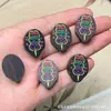 Nuevo Madera de Ébano y Melocotón Pintada Marca Hazte Rico Hamburguesa DIY Dibujos Animados Juguete Accesorios Pulsera Collar Joyería Accesorios