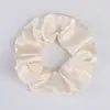 Scrunchies Europeos y Americanos Transfronterizos 58 Colores Ligas de Satén Brillante para el Cabello Ligas de Satén de Color Sólido Simple Ligas para el Cabello Cola de Caballo Alta para Mujeres
