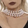 Collar de Perlas con Cuentas Shijia de Viento Ou Maika para Clavícula Cadena de Latón Hebilla Joyería Elegante en stock para Mujer Color Libre
