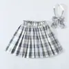 2025 Nueva Falda Plisada de Cuadros Uniforme JK Genuino para Niñas Estilo Universitario de Primavera Falda de Primavera Falda Corta de Verano