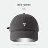 Nueva Gorra de Béisbol Bordada con el Número 7 para Mujer, Estilo K, para Hombres con Cabeza Grande, que Muestra la Cara, Pequeña Deportiva, Corona Profunda, Gorra de Béisbol de Ala Ancha